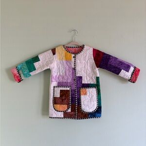 Reversible Quilted Patchwork Toddler Jacket
